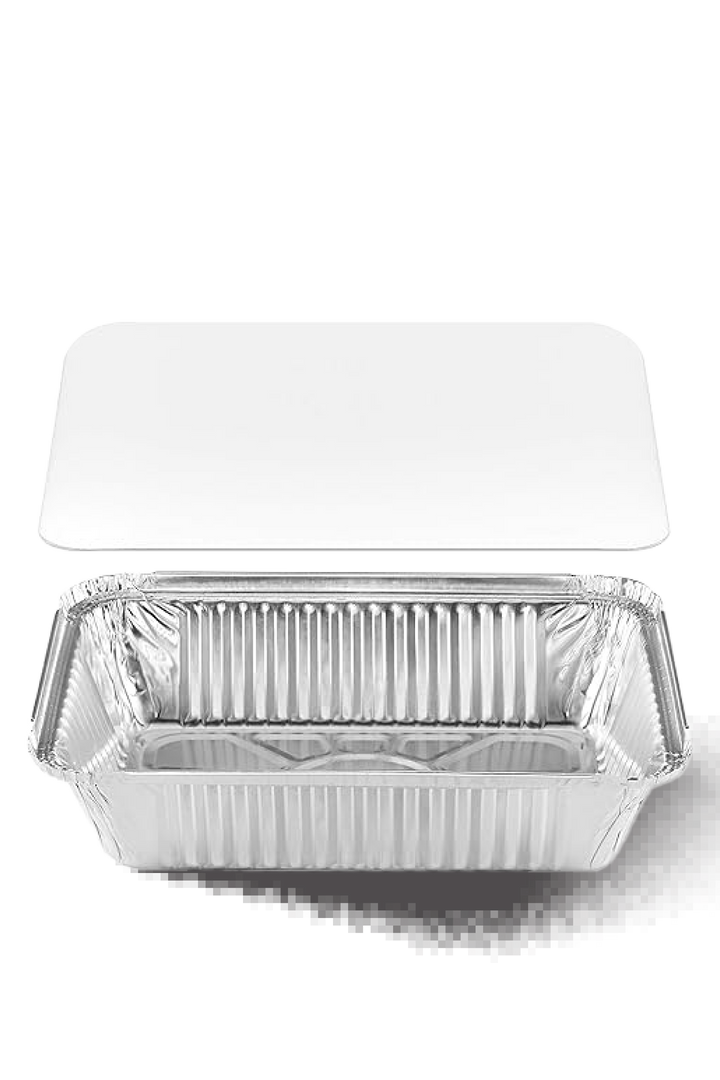 BIGSKU Aluminum Foil Take Out Food Container 5"x8"x1.8" - Rectangular