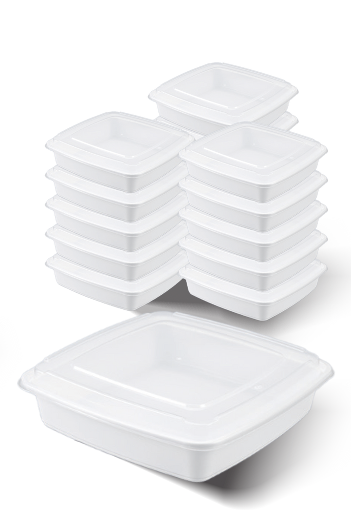 BIGSKU Take Out Food Container Set - Square 