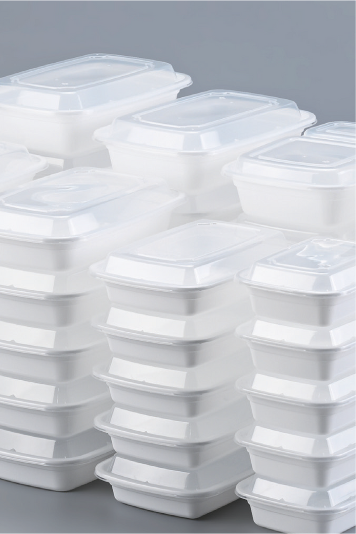BIGSKU Take Out Food Container Set 12oz - Rectangular