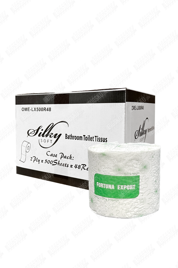 Toilet Tissue 2Ply 500Sheets/Roll 48Rolls/cs
