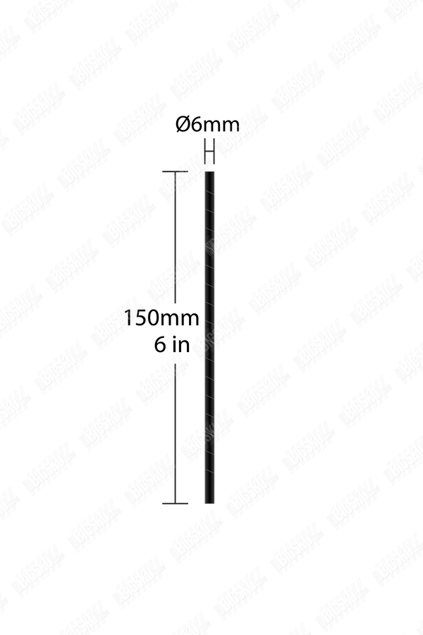 Black Disposable Paper Flat End Straws