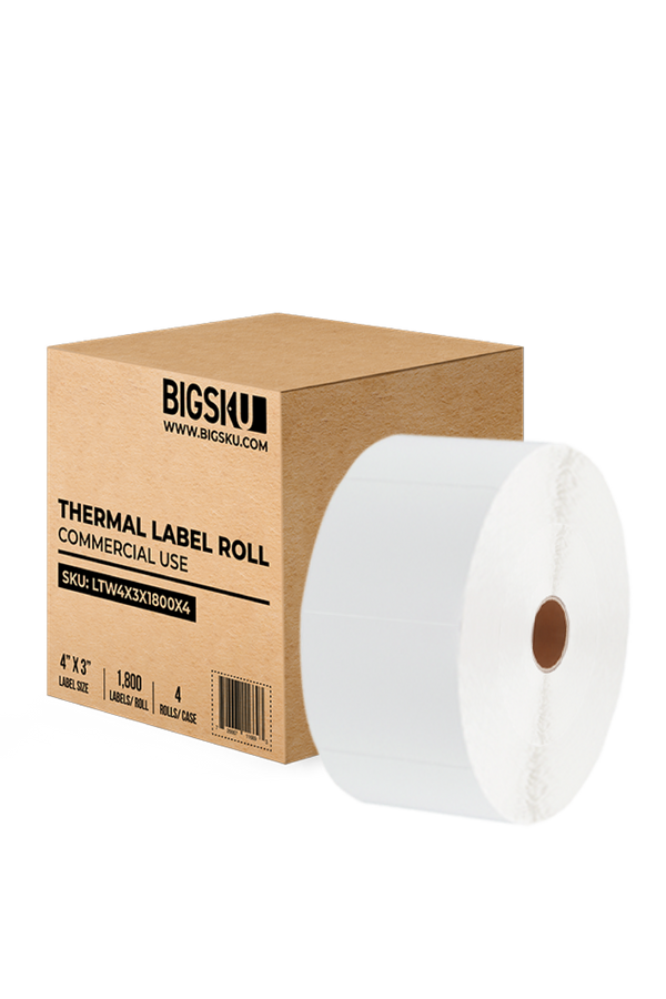 bigsku - thermal shipping label 4" x 3"