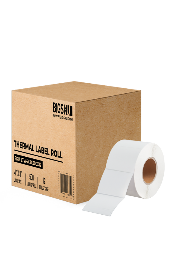 bigsku - thermal shipping label 4" x 3"