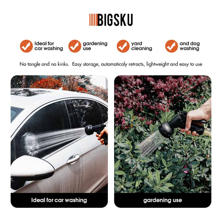 BIGSKU garden living supplies expandable lightweight garden hose usage