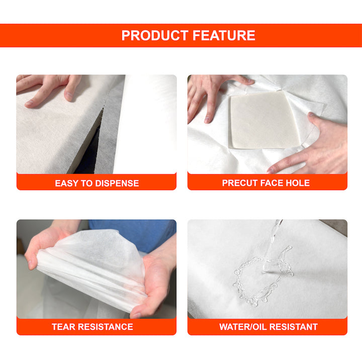 BIGSKU SPA supplies disposable non-woven bed cover sheets features