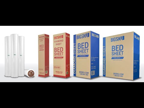 BIGSKU SPA supplies disposable non-woven bed cover sheets video