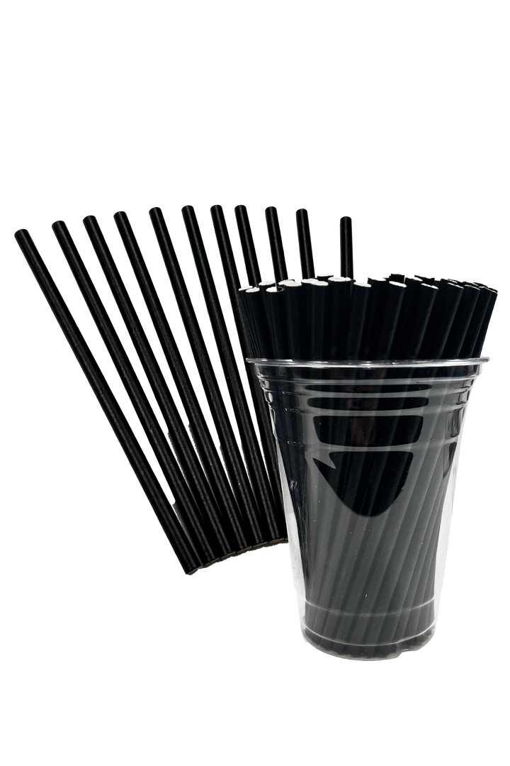 BIGSKU Bulk Pack Flat End Paper Straws 