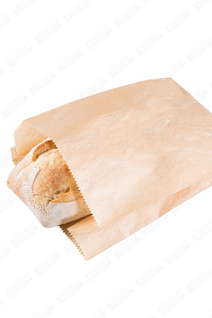 BIGSKU Grease Proof Sandwich Bag - Kraft