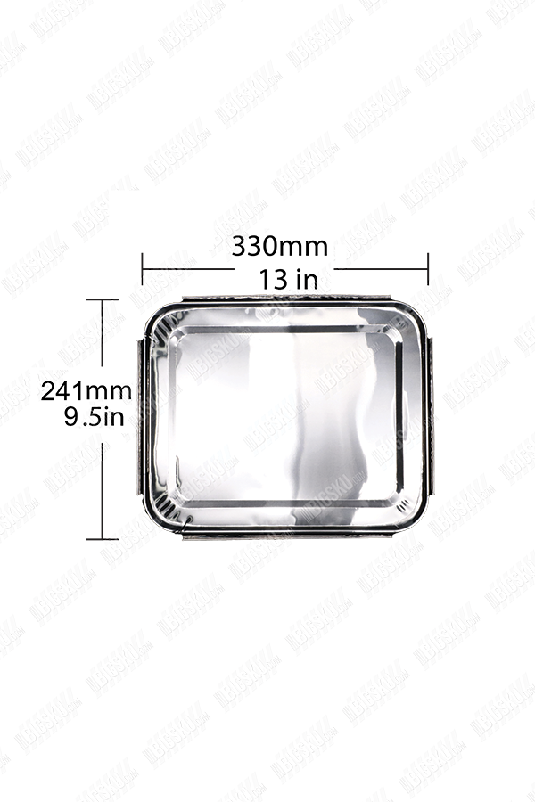 BIGSKU Aluminum Foil Food Container Lid- Half Size