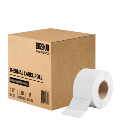 bigsku - thermal shipping label 3" x 1"