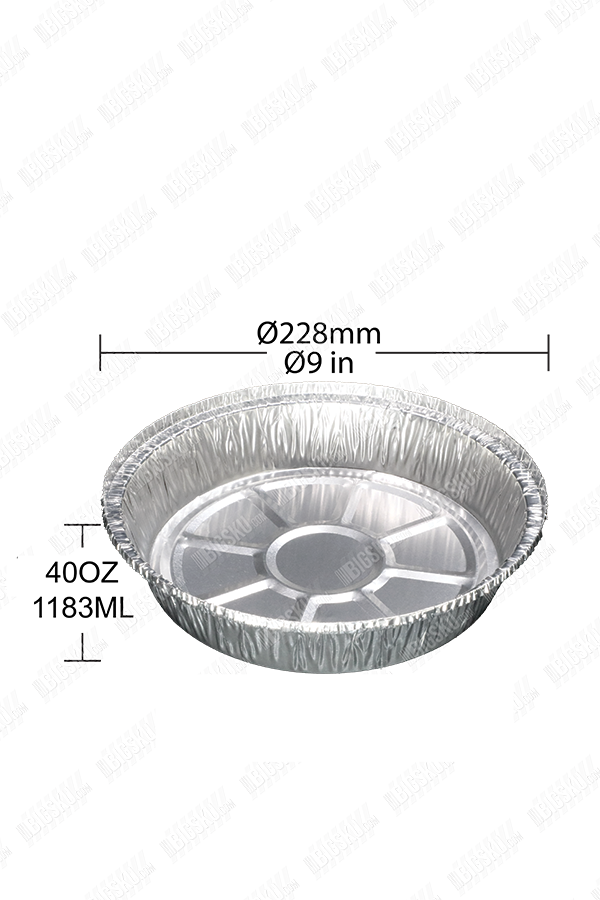 BIGSKU Aluminum Foil Food Container - Round 9"